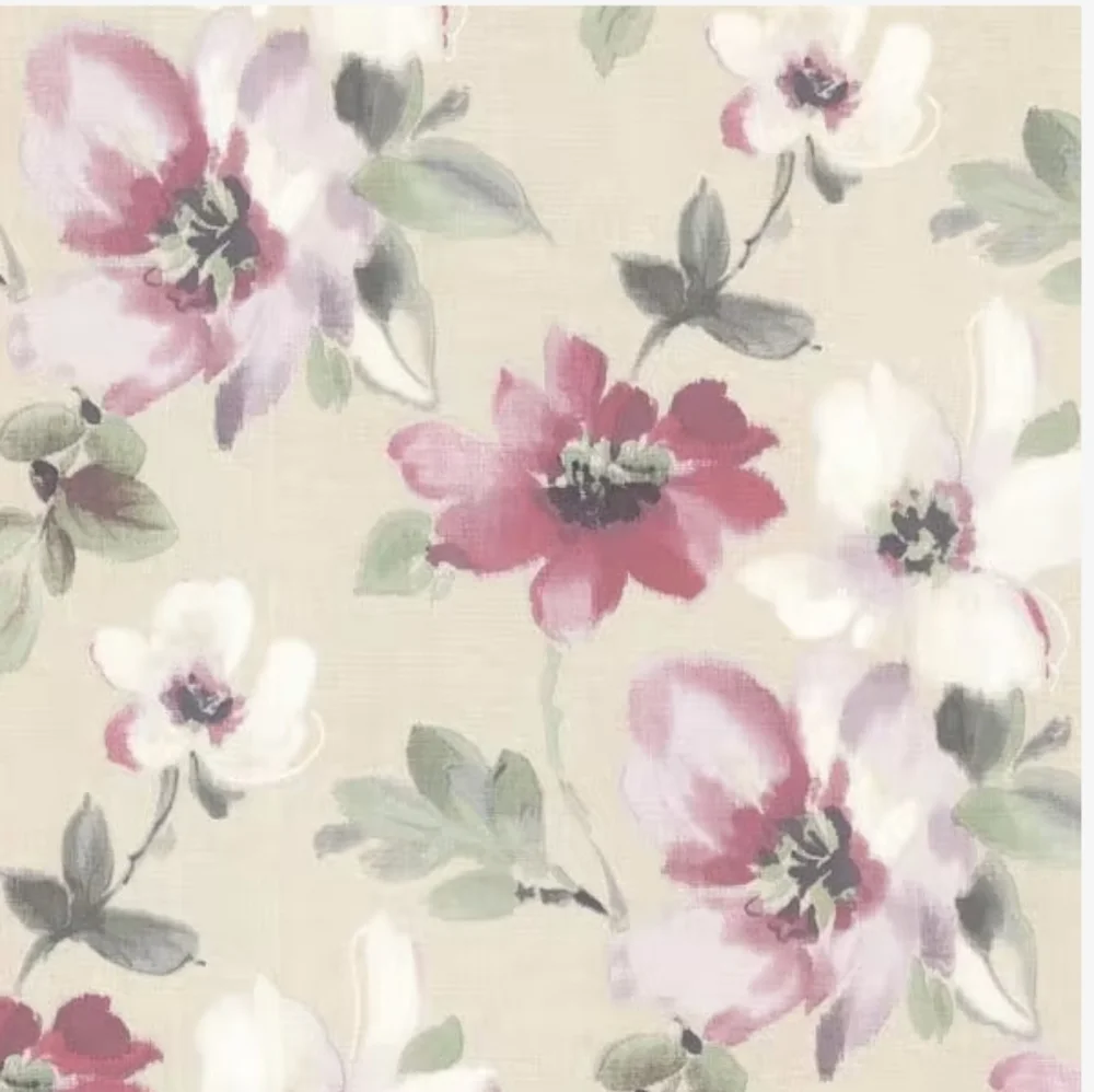 Wallpaper Lynette Violet Watercolor Floral